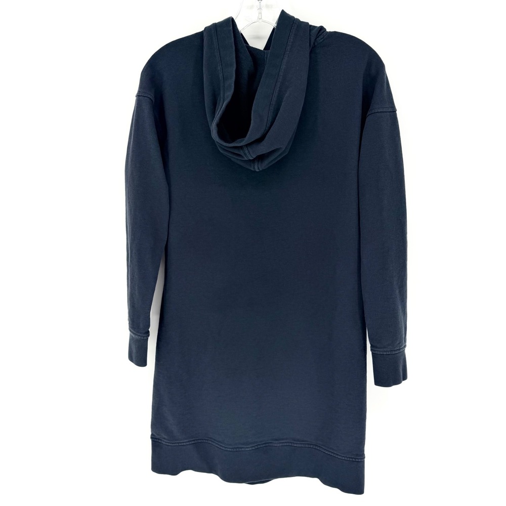 Toad&Co Follow Through Hooded Sweatshirt Dress In Big Sky Navy Size S Athleisure - Picture 13 of 15